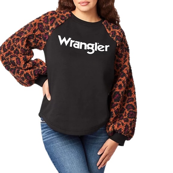 Wrangler Tops - Wrangler Women’s Retro Vintage Cheetah Print Pullover